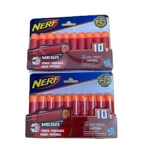 Nerf Mega Bullet Bundle Lot NEW 10X Foam Kids Toy 2 Packs